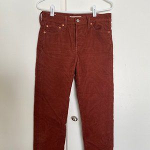 Levi's Women's Wedgie Straight Corduroy Pants